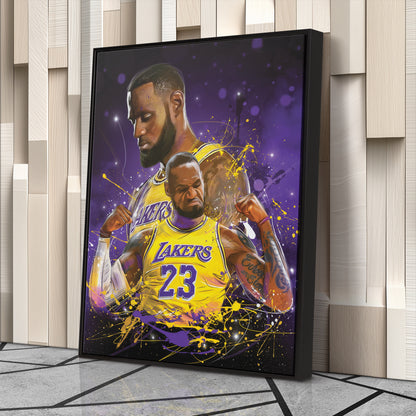 LeBron James Lakers Canvas Print | Basketball Legend Wall Art