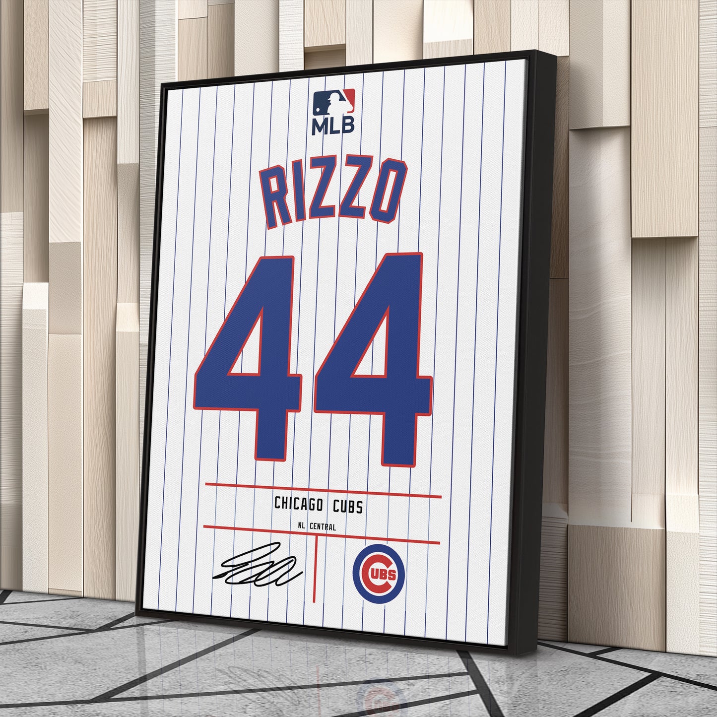 Anthony Rizzo Chicago Cubs Jersey Canvas Wall Art