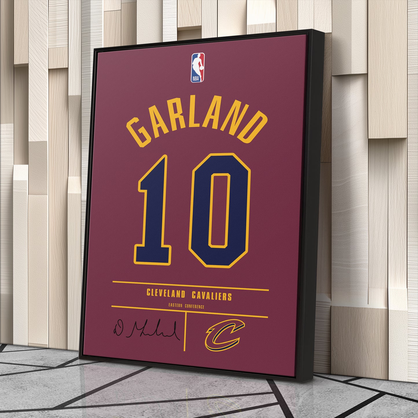 Darius Garland Cavaliers Jersey Canvas Print | Wall Art Decor