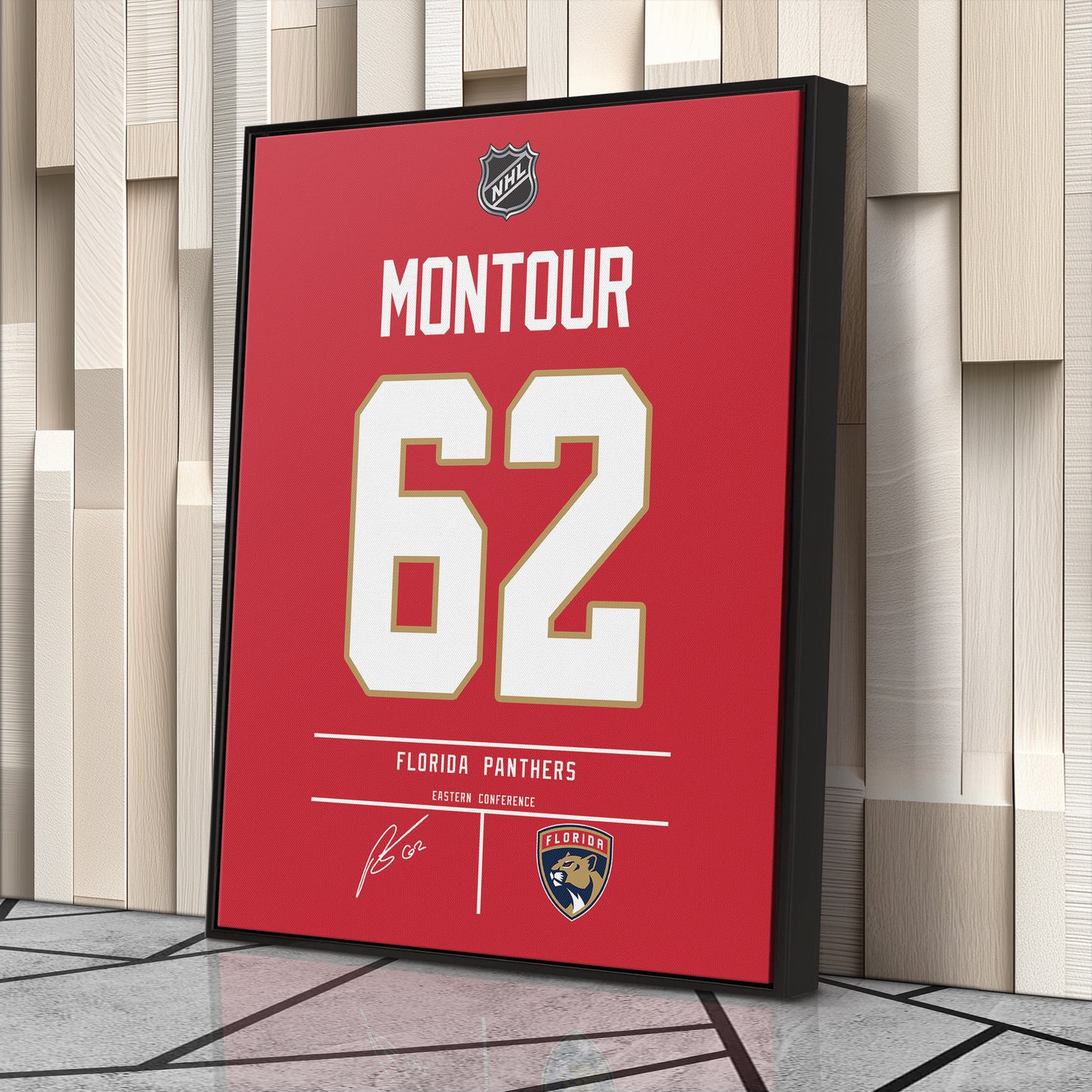 Brandon Montour Panthers Jersey Canvas Print | Wall Art Decor
