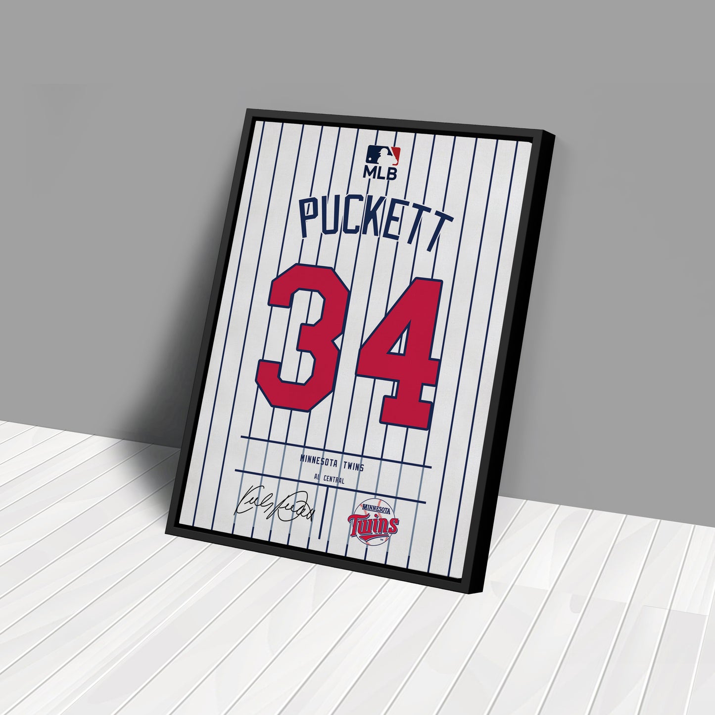 Kirby Puckett Twins Jersey Canvas Print | Wall Art Decor