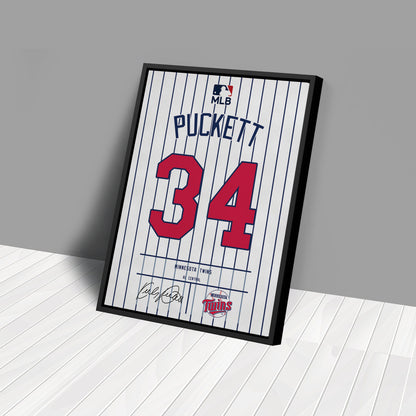 Kirby Puckett Twins Jersey Canvas Print | Wall Art Decor