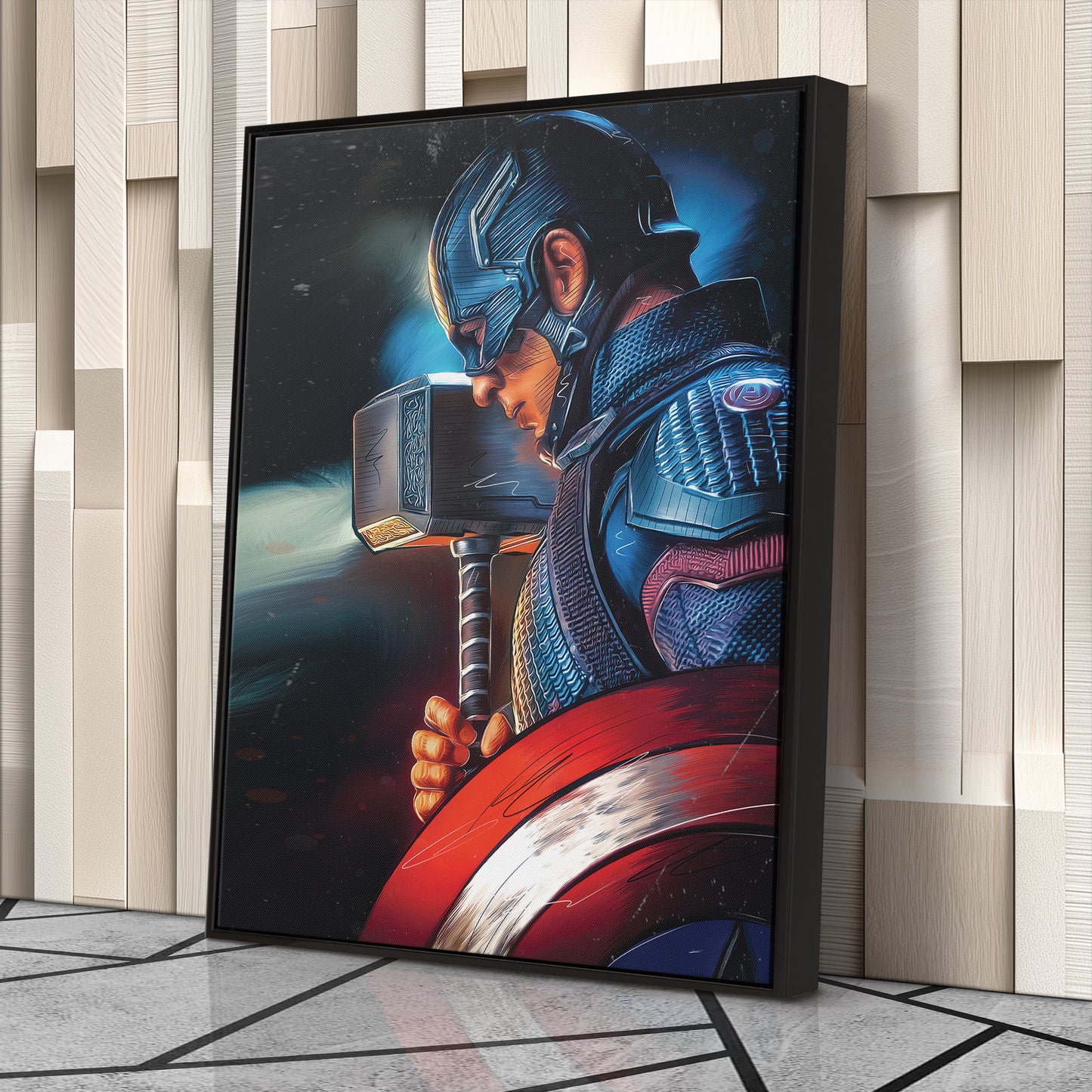 Captain America Canvas Print | Marvel Superhero Wall Art