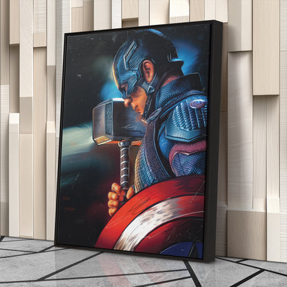 Captain America Canvas Print | Marvel Superhero Wall Art