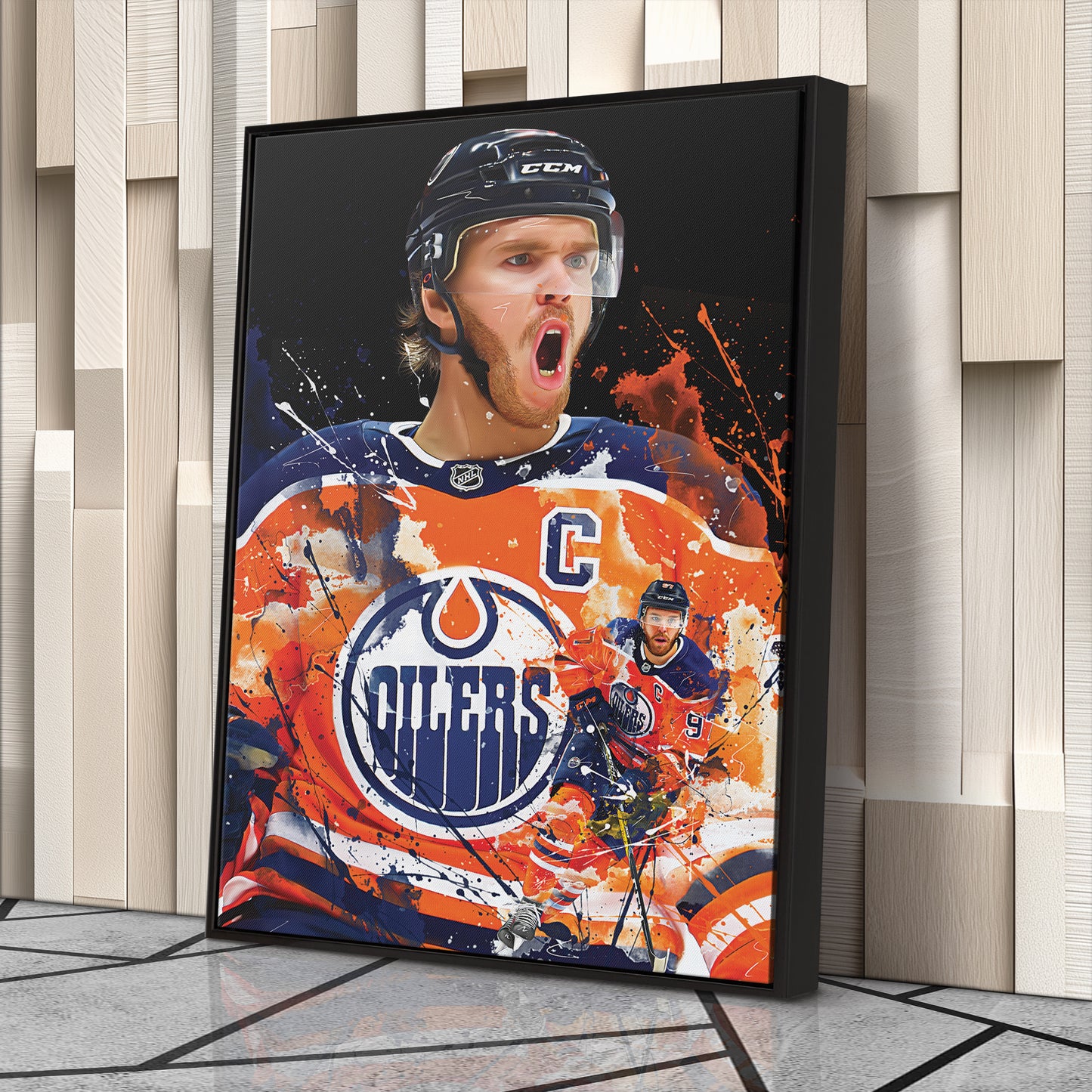 Connor McDavid Edmonton Oilers Canvas Print | NHL Hockey Wall Art