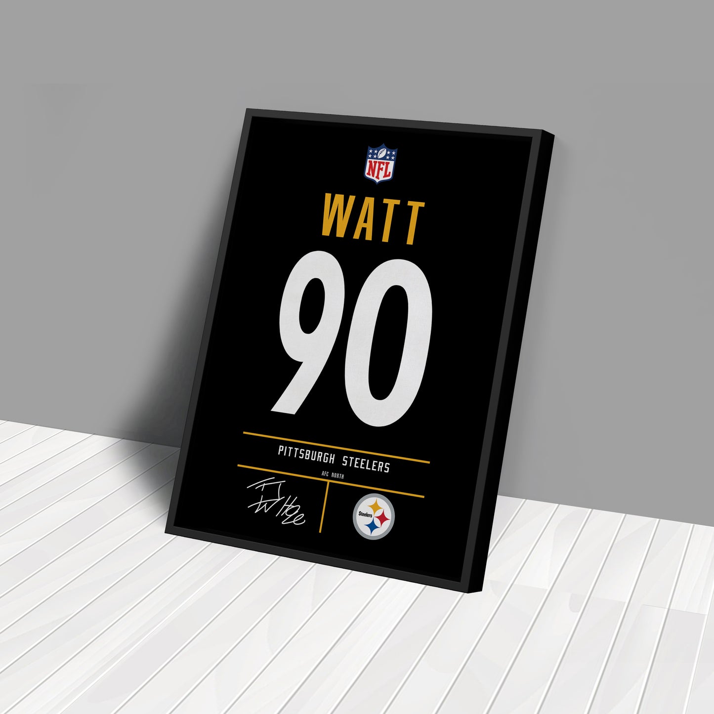 T. J. Watt Steelers Jersey Canvas Print | Wall Art Decor