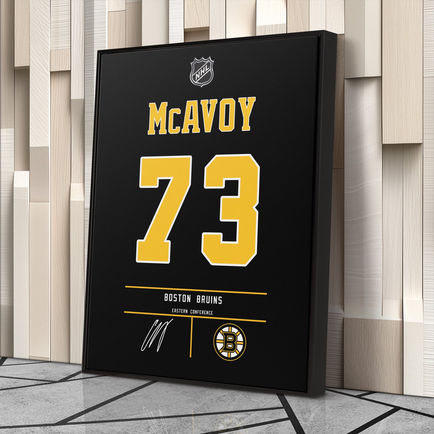 Charlie McAvoy Bruins Jersey Canvas Print | Wall Art Decor