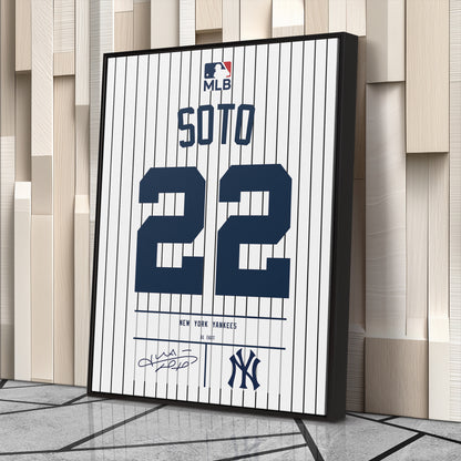Juan Soto Yankees Jersey Canvas Print | Wall Art Decor