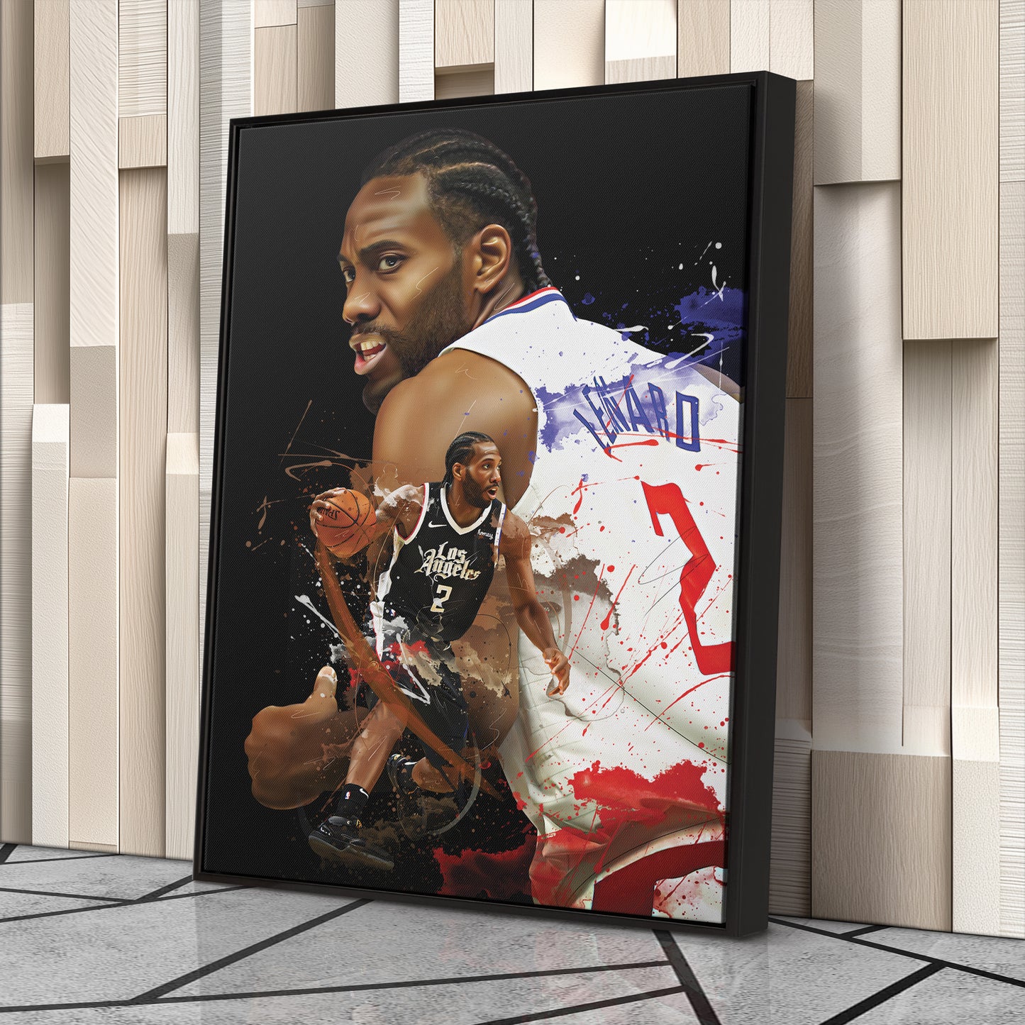 Kawhi Leonard Clippers Canvas Print | Los Angeles Basketball Wall Art