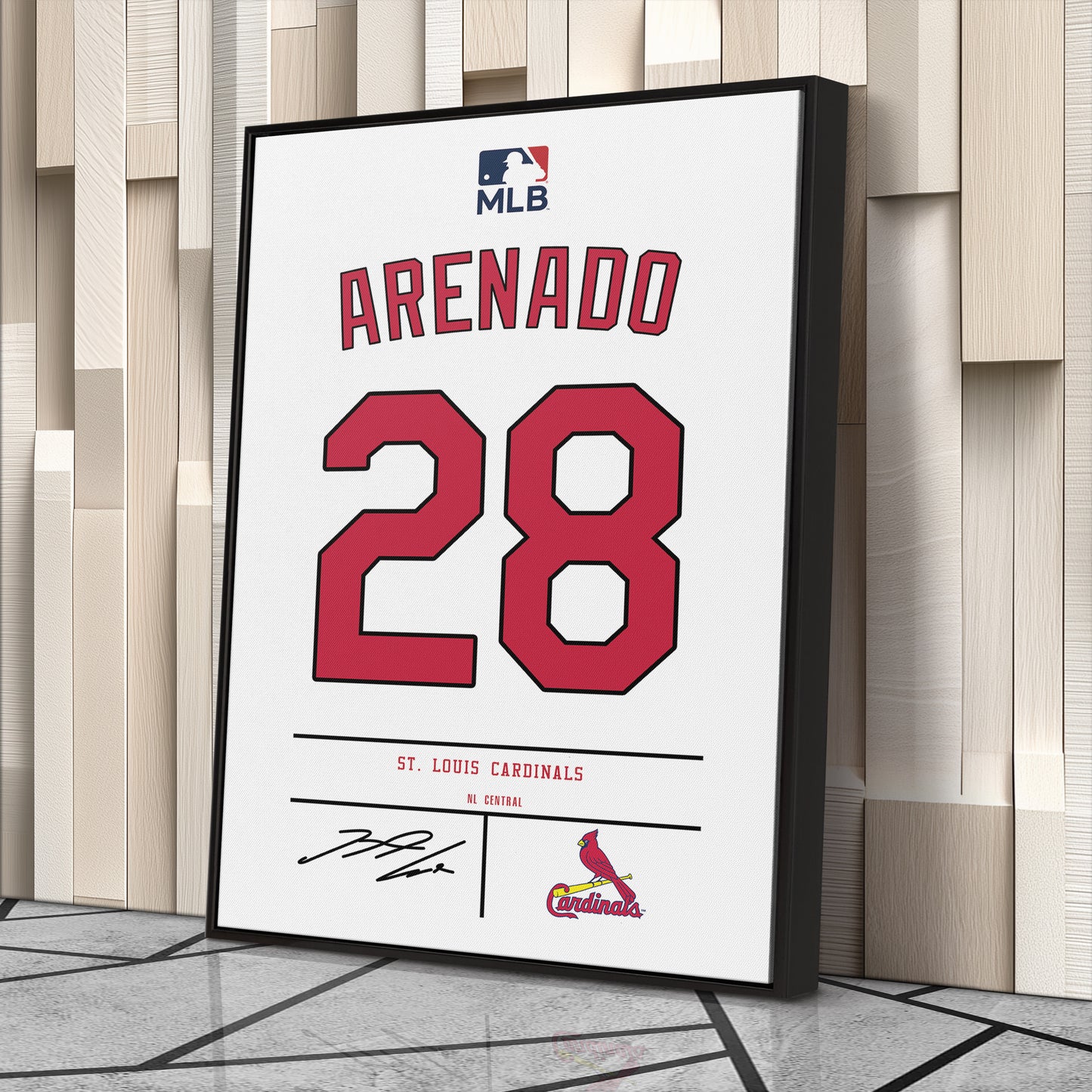Nolan Arenado Cardinals Jersey Canvas Print | Wall Art Decor