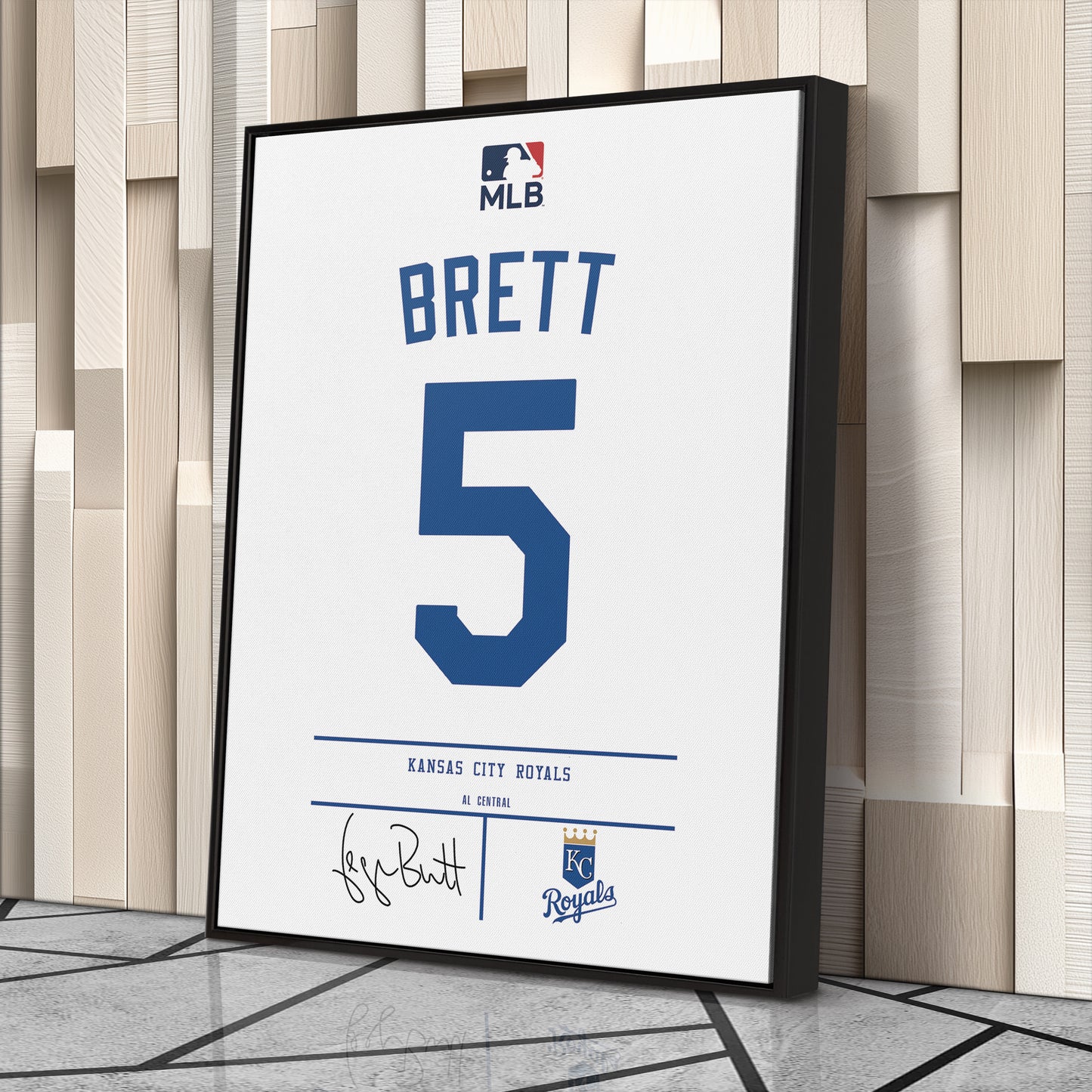 George Brett Kansas City Royals Jersey Canvas Print | Wall Art Decor