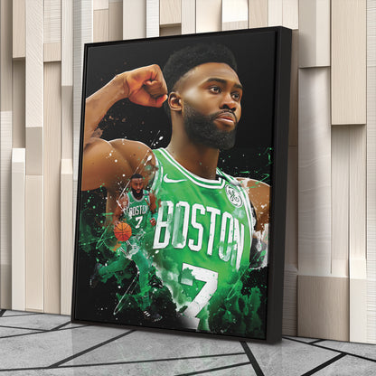 Jaylen Brown Celtics Canvas Print | Boston Basketball Wall Art