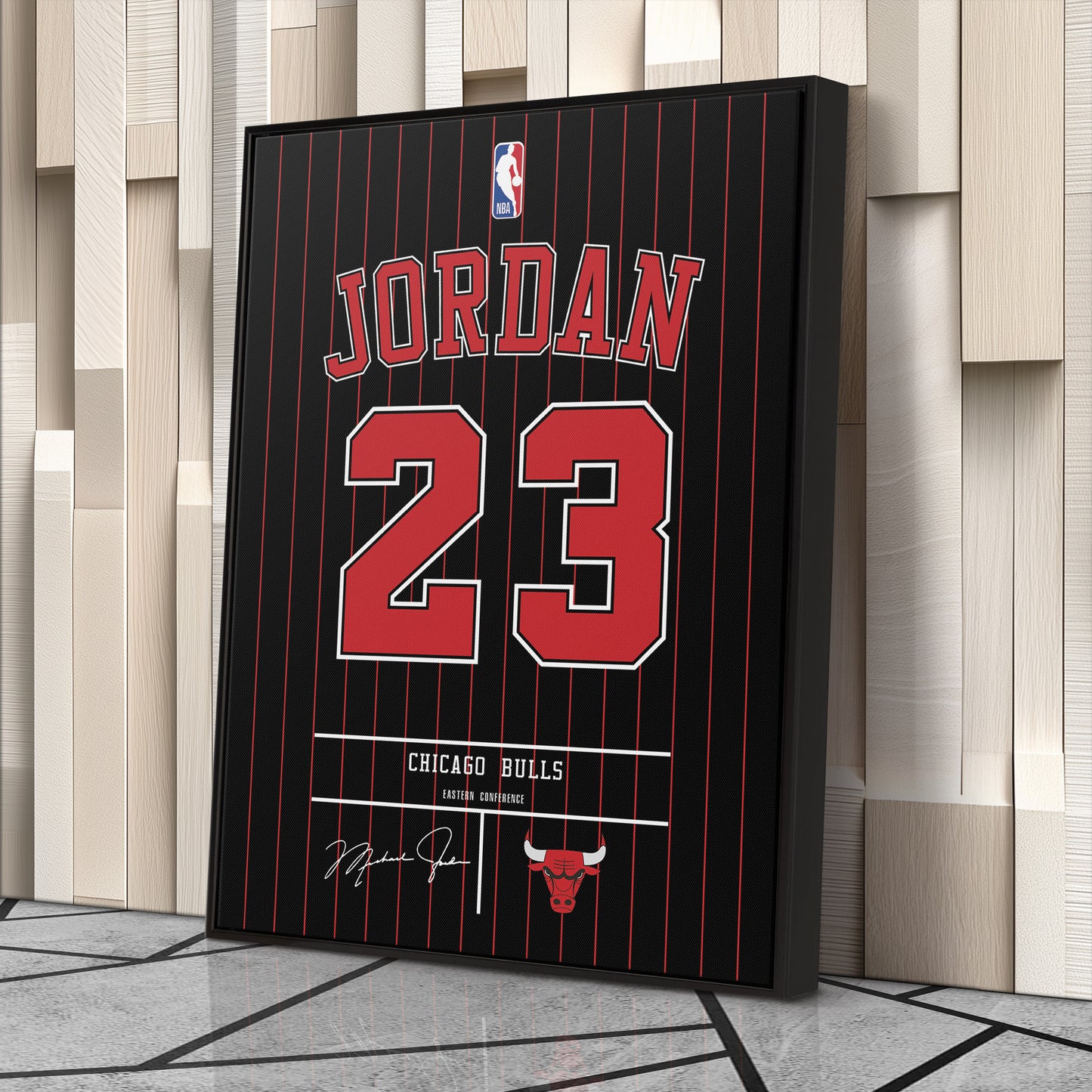 Michael Jordan Bulls Jersey Canvas Print | Wall Art Decor