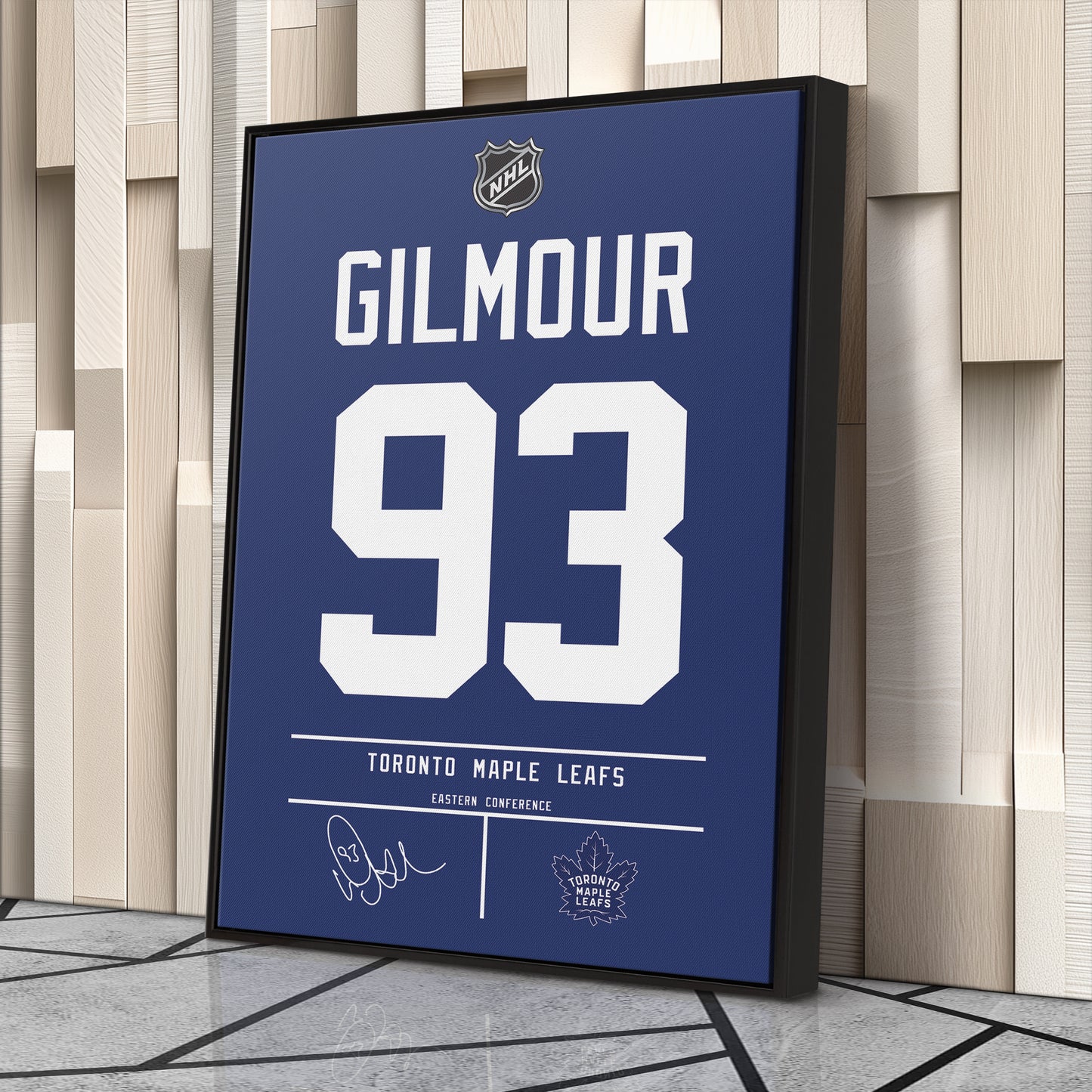 Doug Gilmour Maple Leafs Jersey Canvas Print | Wall Art Decor