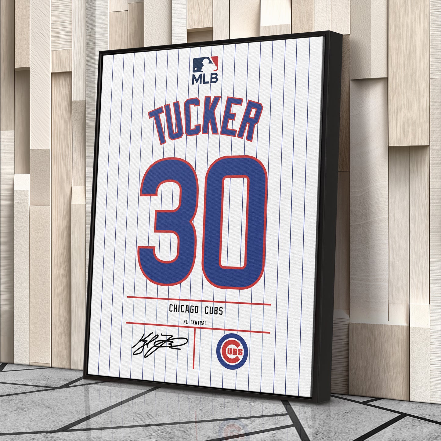 Kyle Tucker Chicago Cubs Jersey Canvas Wall Art