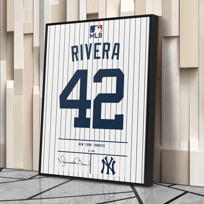 Mariano Rivera Yankees Jersey Canvas Print | Wall Art Decor