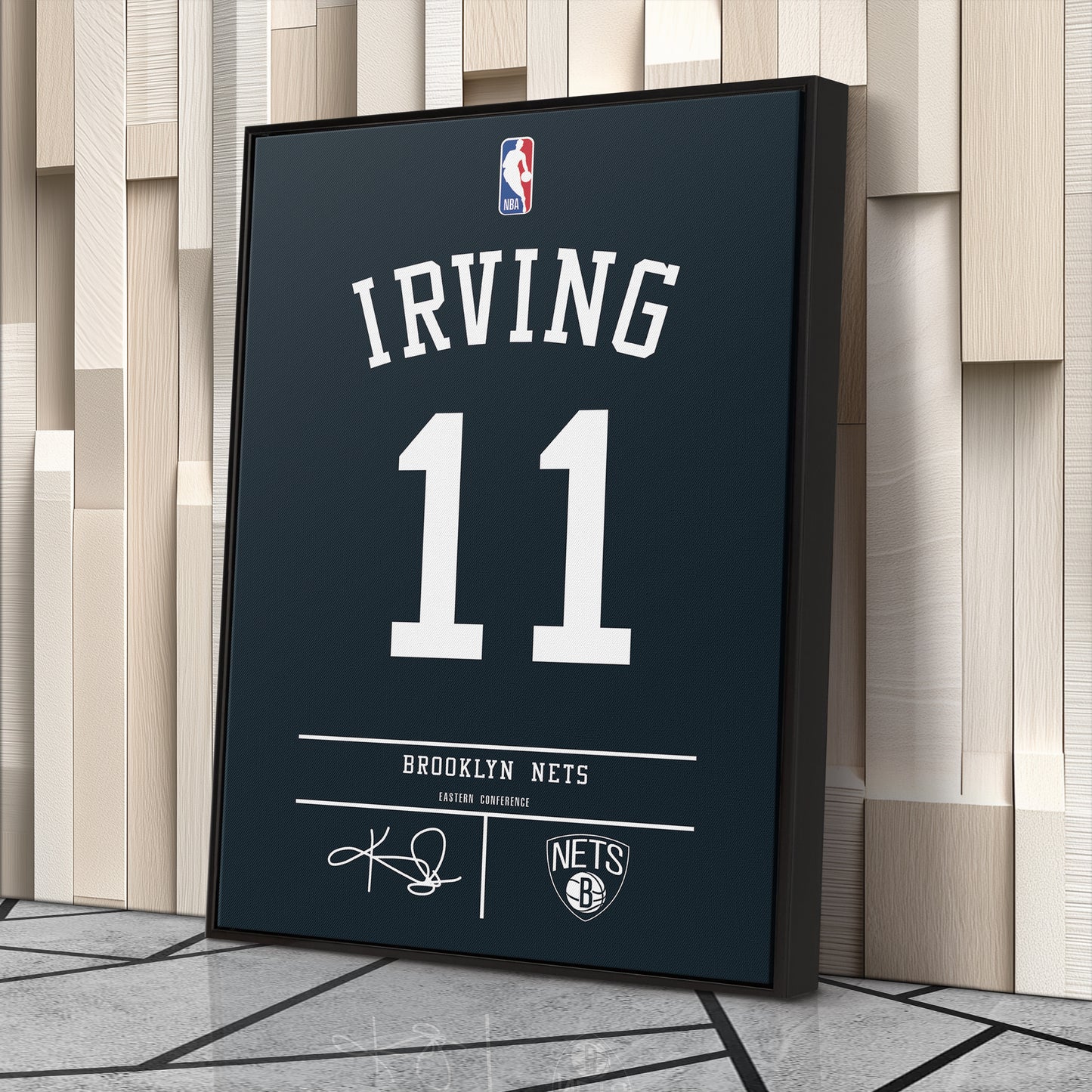 Kyrie Irving Nets Jersey Canvas Print | Wall Art Decor