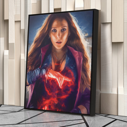 Wanda Maximoff Canvas Print | Marvel Scarlet Witch Wall Art