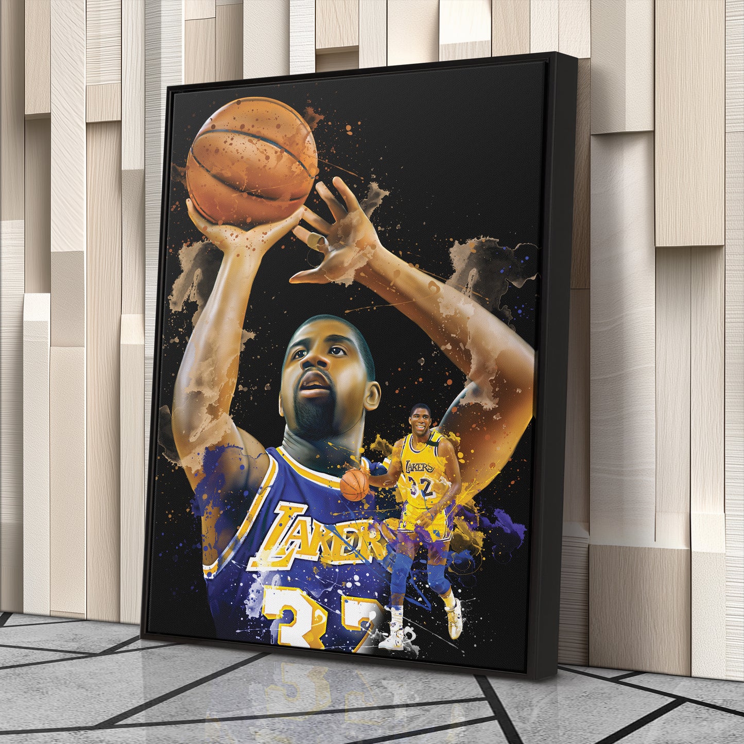 Magic Johnson Lakers Canvas Print | Los Angeles Basketball Wall Art