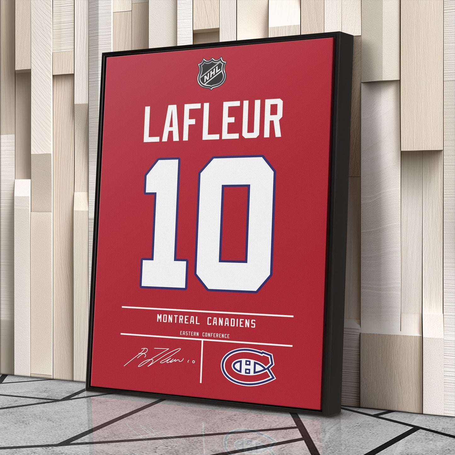 Guy Lafleur Canadiens Jersey Canvas Print | Wall Art Decor