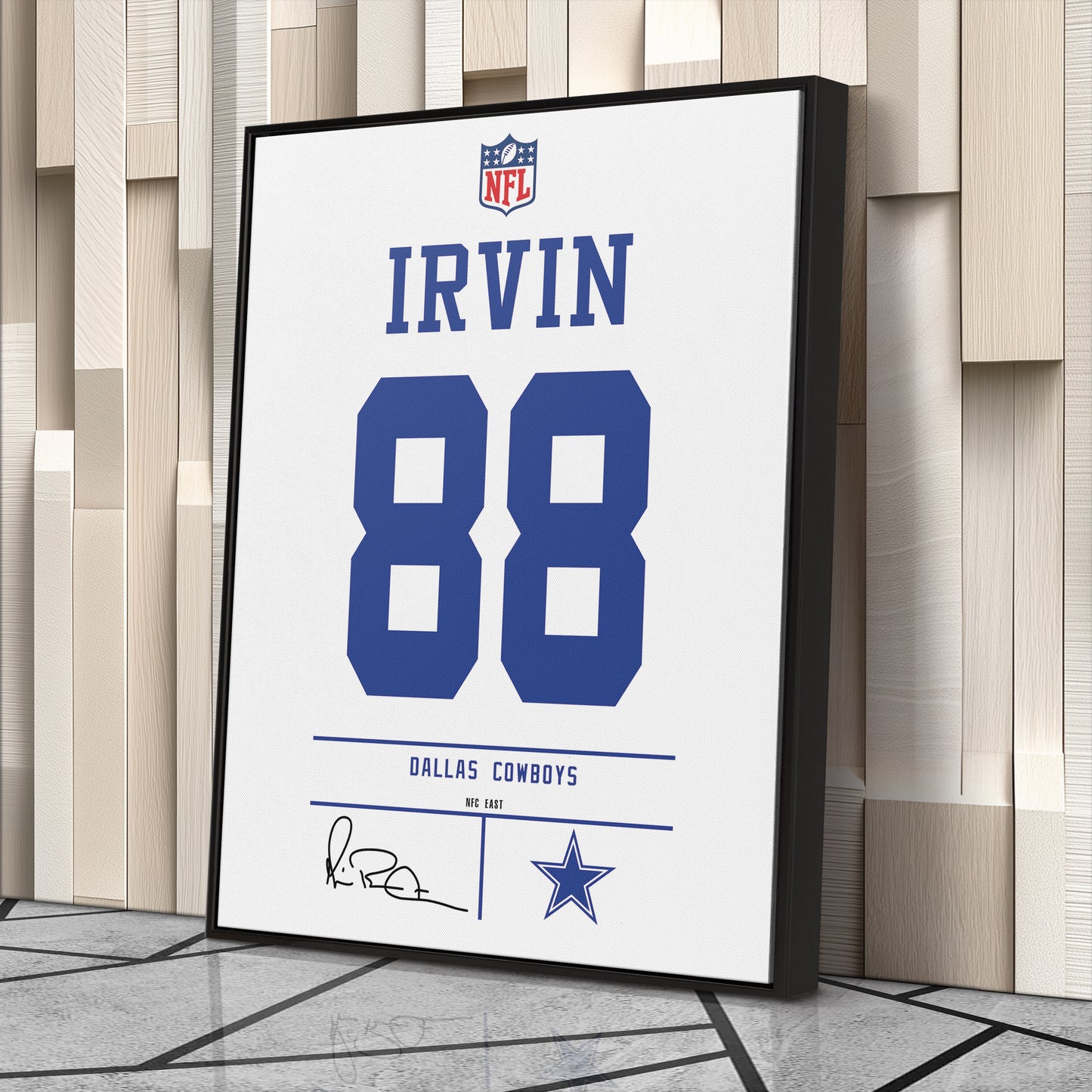 Michael Irvin Cowboys Jersey Canvas Print | Wall Art Decor