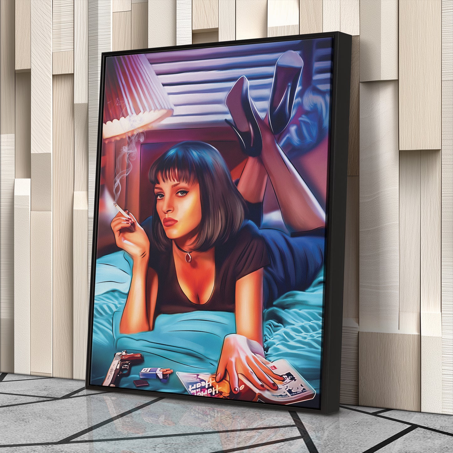 Mia Wallace Canvas Print | Pulp Fiction Cult Movie Wall Art