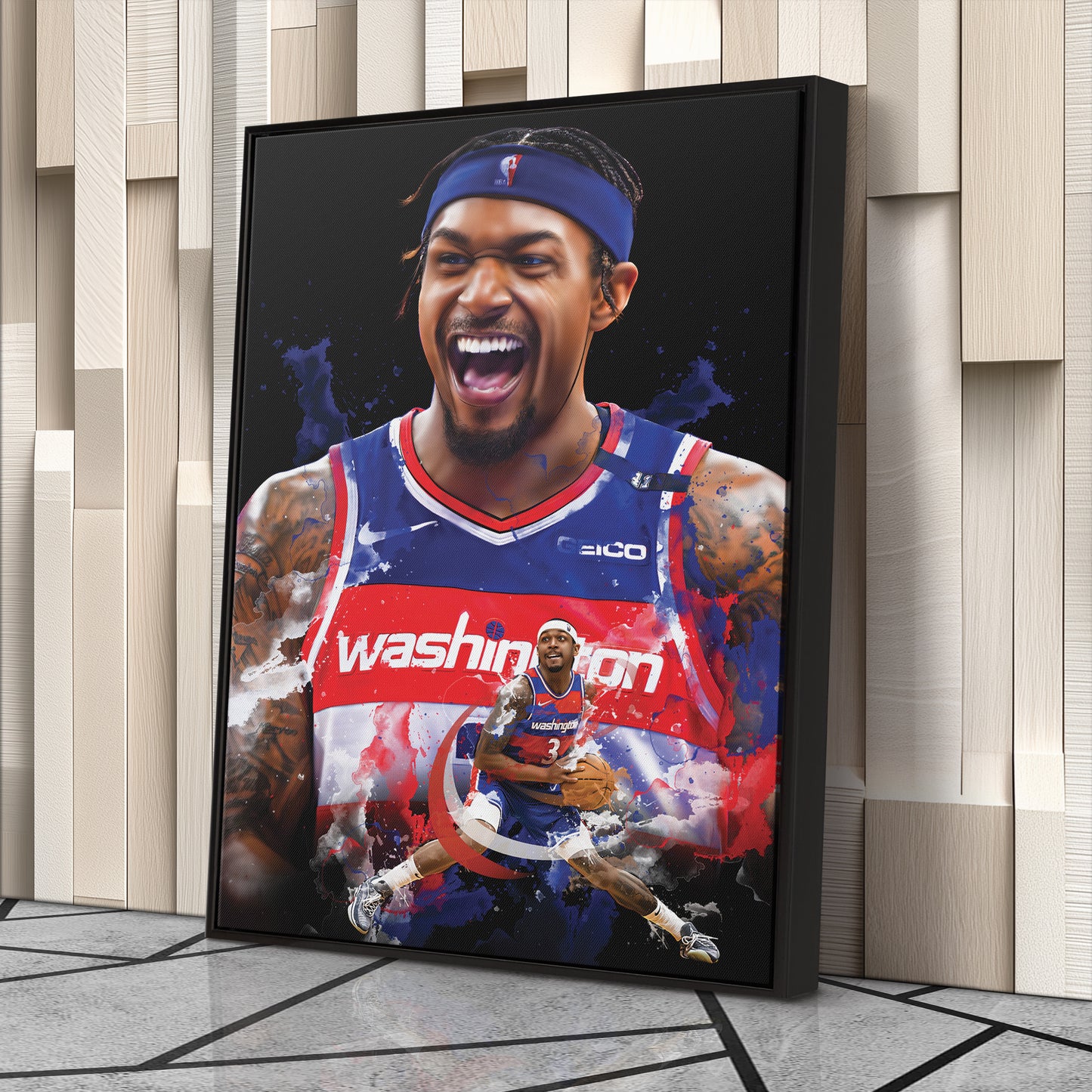 Bradley Beal Wizards Canvas Print | Washington Basketball Wall Art