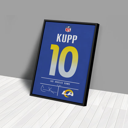 Cooper Kupp Rams Jersey Canvas Print | Wall Art Decor
