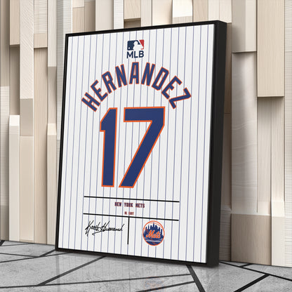 Keith Hernandez New York Mets Jersey Canvas Wall Art