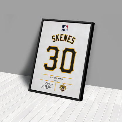 Paul Skenes Pirates Jersey Canvas Print | Wall Art Decor