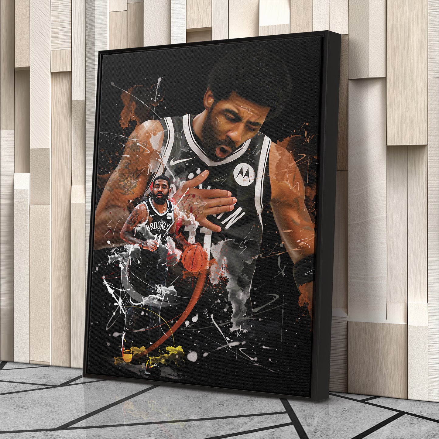 Kyrie Irving Nets Canvas Print | Brooklyn Basketball Wall Art
