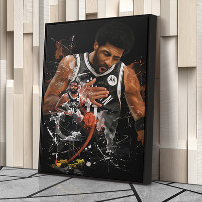 Kyrie Irving Nets Canvas Print | Brooklyn Basketball Wall Art