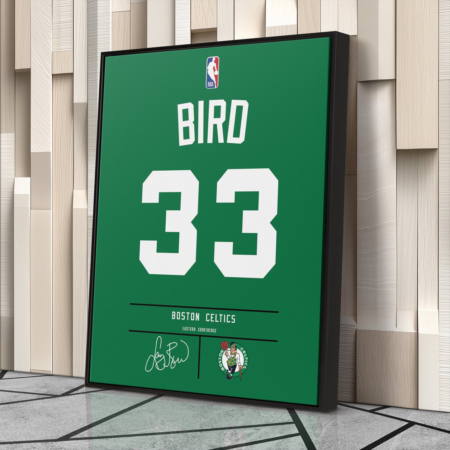 Larry Bird Celtics Jersey Canvas Print | Wall Art Decor