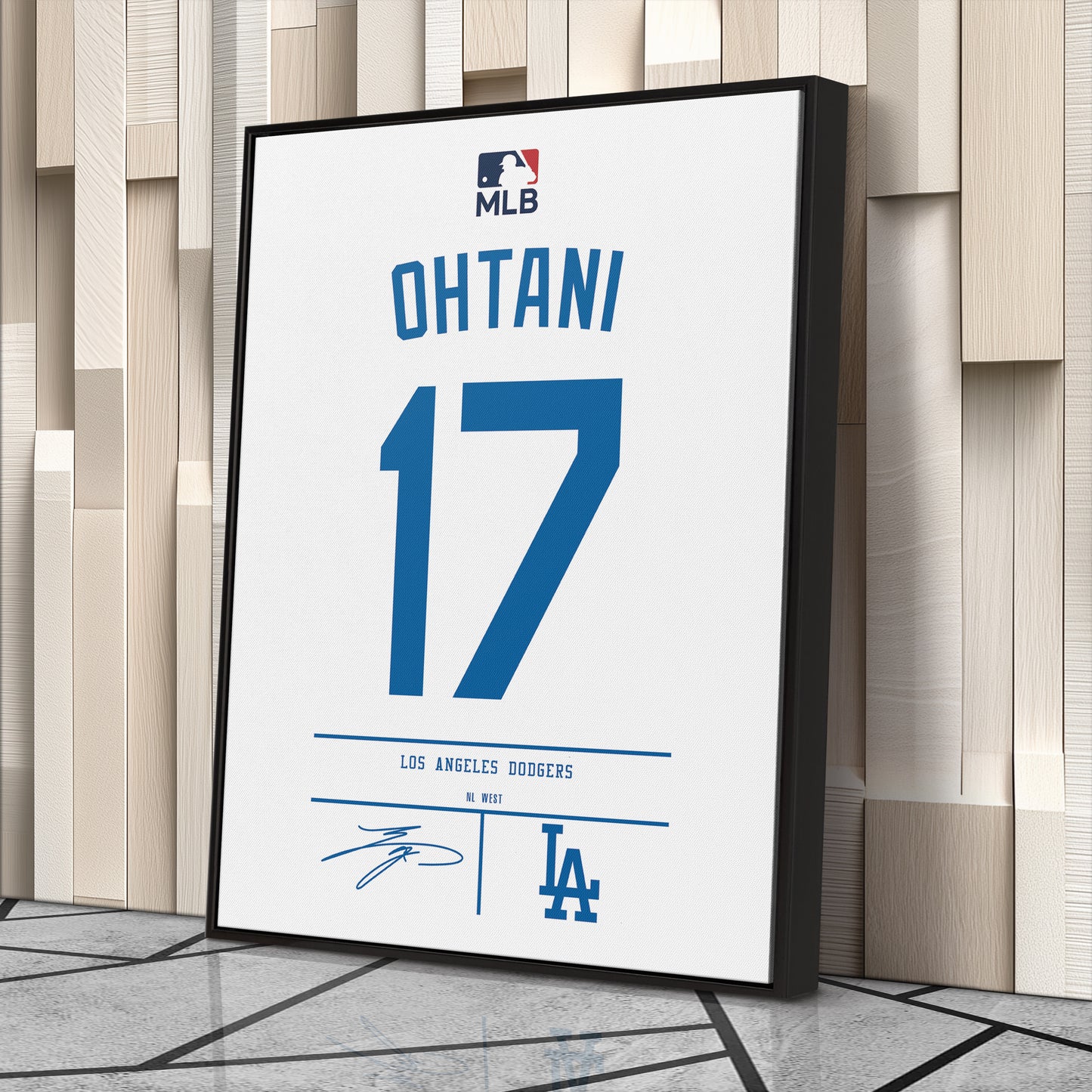 Shohei Ohtani Dodgers Jersey Canvas Print | Wall Art Decor