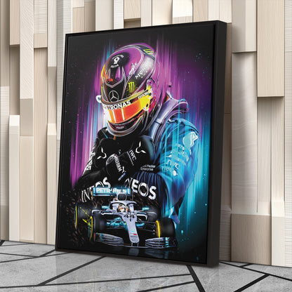 Lewis Hamilton Mercedes-AMG Petronas Canvas Print | F1 Champion Wall Art