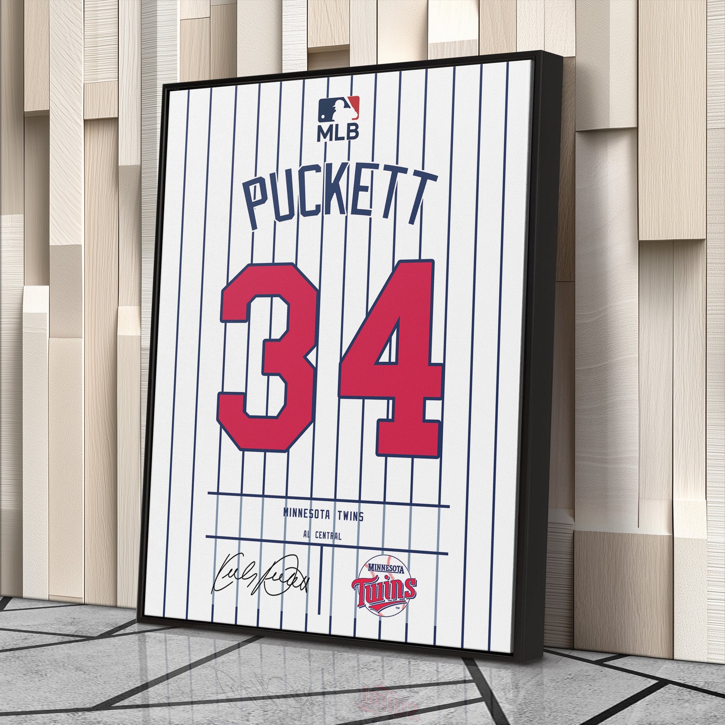 Kirby Puckett Twins Jersey Canvas Print | Wall Art Decor