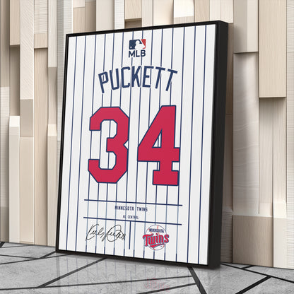 Kirby Puckett Twins Jersey Canvas Print | Wall Art Decor