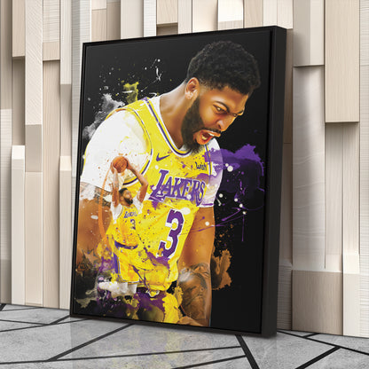 Anthony Davis Lakers Canvas Print | Los Angeles Basketball Wall Art
