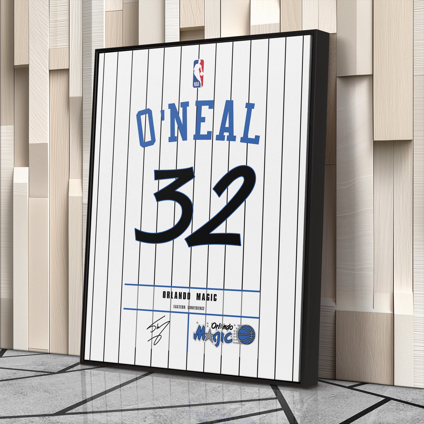 Shaquille O'Neal Magic Jersey Canvas Print | Wall Art Decor