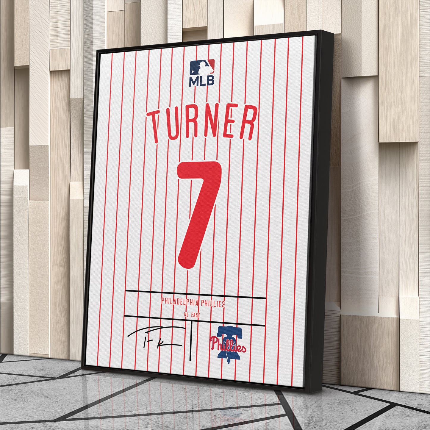 Trea Turner Phillies Jersey Canvas Print | Wall Art Decor