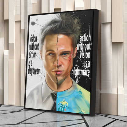 Fight Club Yin and Yang Canvas Print | Cult Movie Wall Art