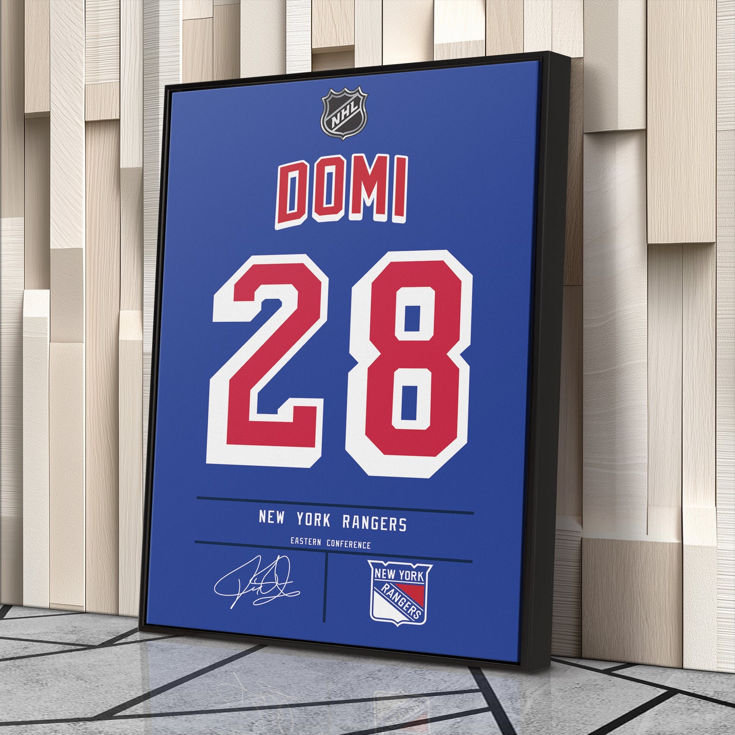 Tie Domi Rangers Jersey Canvas Print | Wall Art Decor