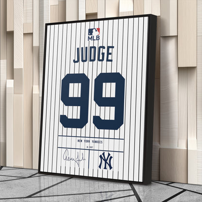Aaron Judge Yankees Jersey Canvas Print | Wall Art Decor