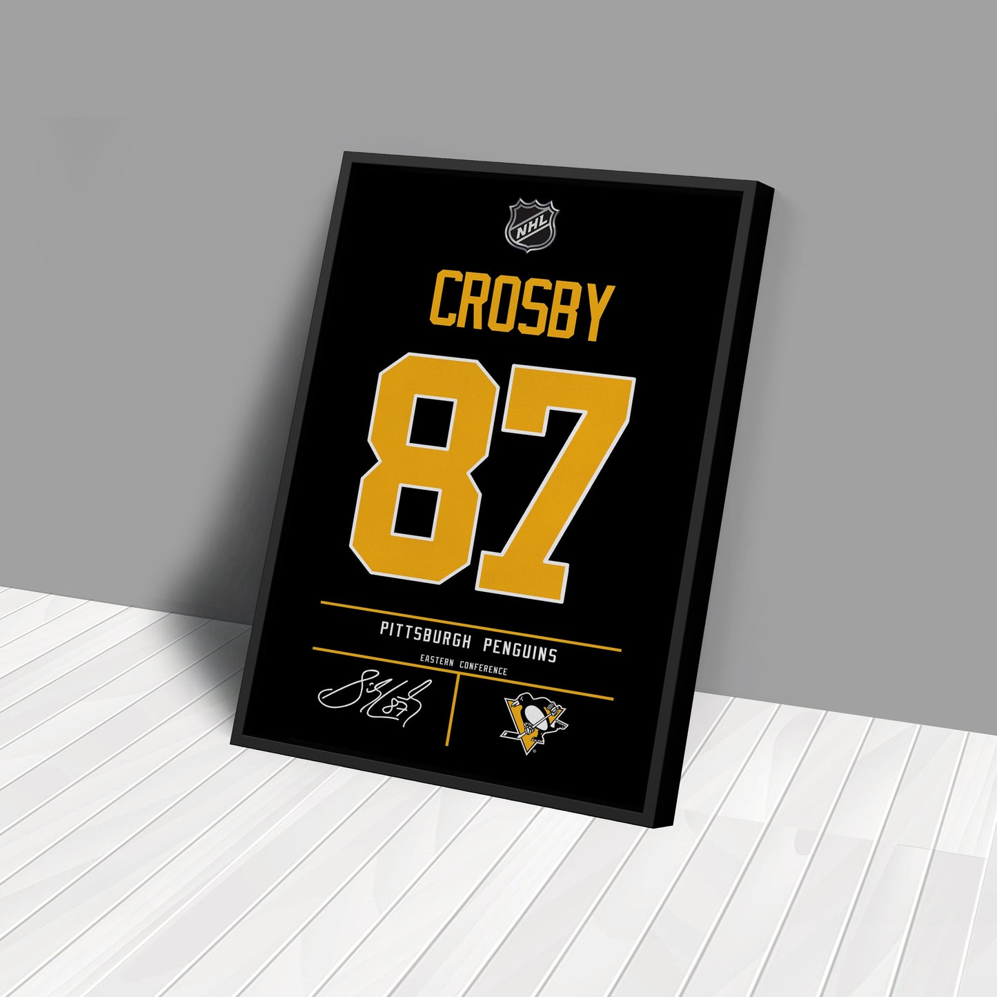 Sidney Crosby Penguins Jersey Canvas Print | Wall Art Decor