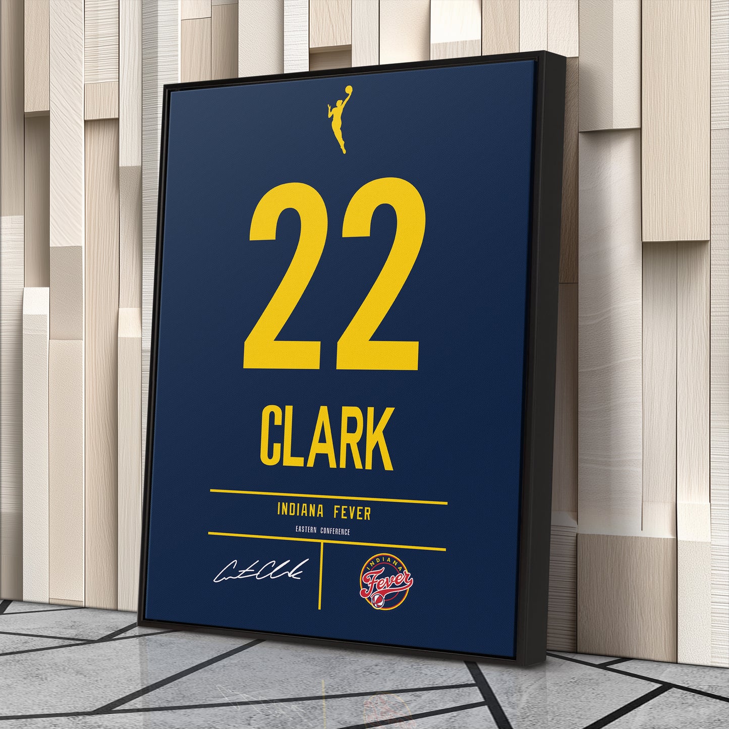 Caitlin Clark Indiana Fever Jersey Canvas Wall Art