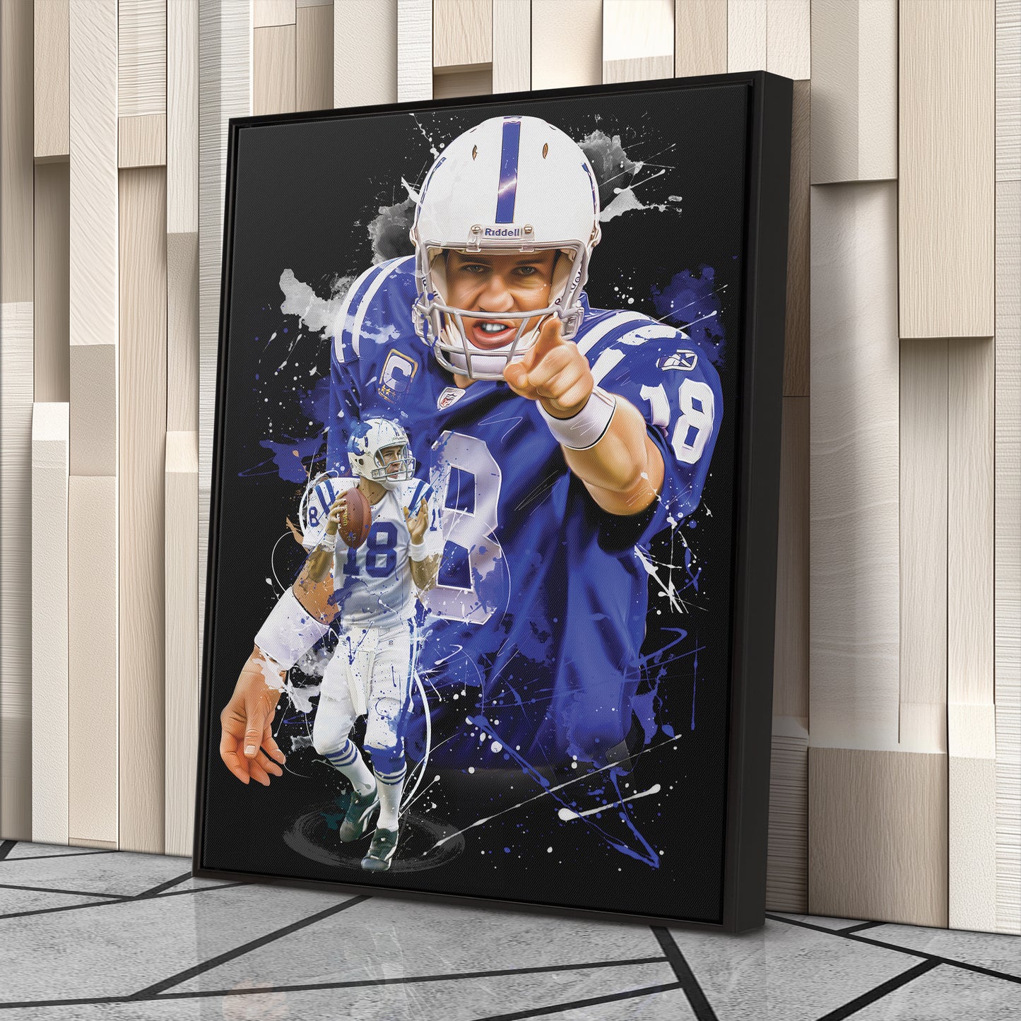 Peyton Manning Colts Canvas Print | Indianapolis Football Wall Art