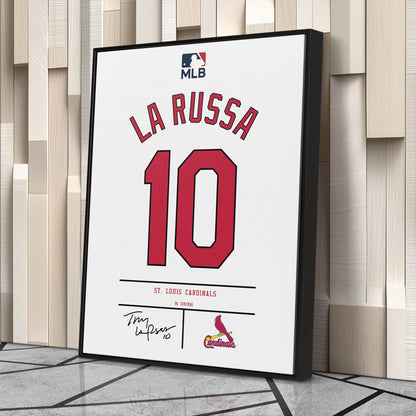 Tony La Russa St. Louis Cardinals Jersey Canvas Wall Art