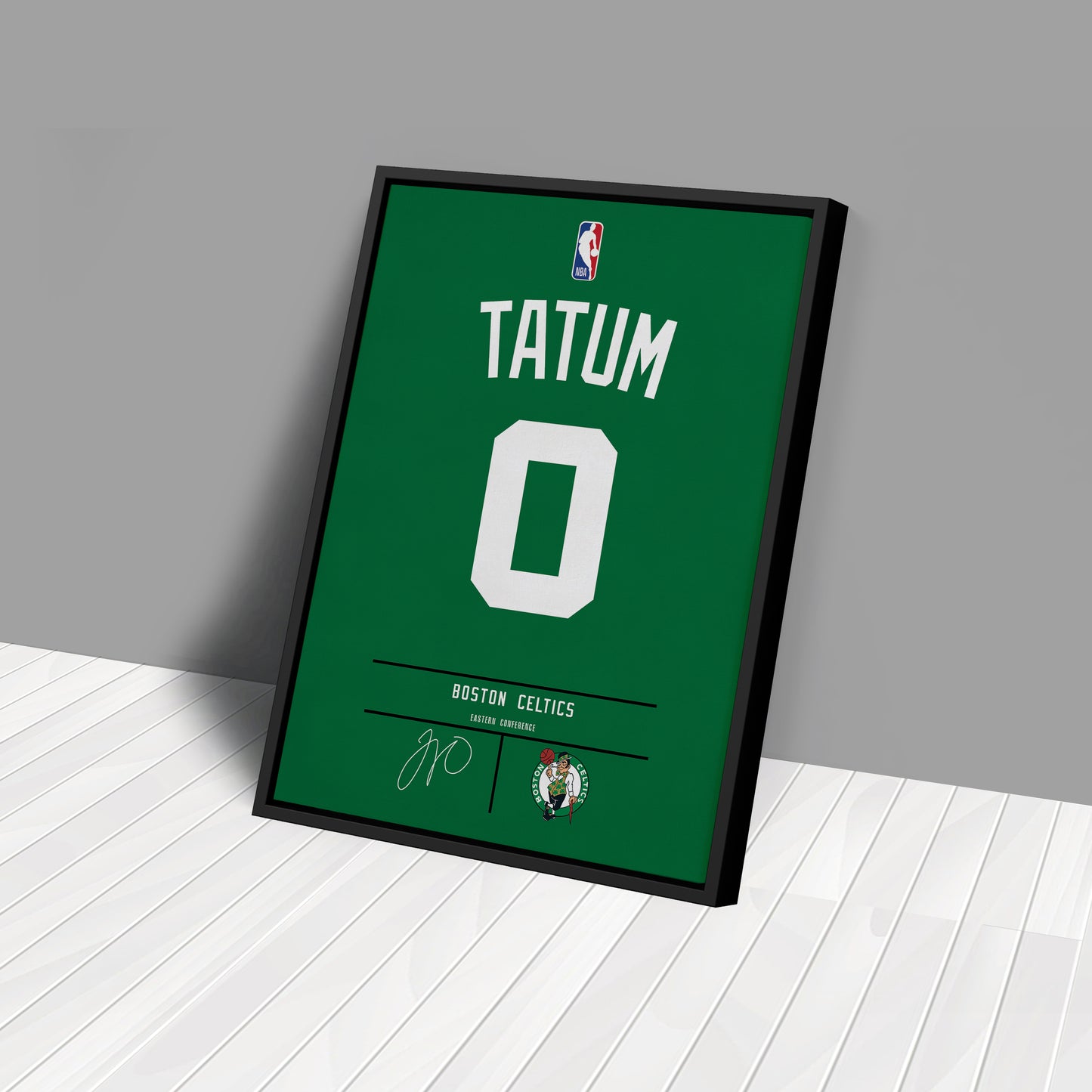 Jayson Tatum Celtics Jersey Canvas Print | Wall Art Decor