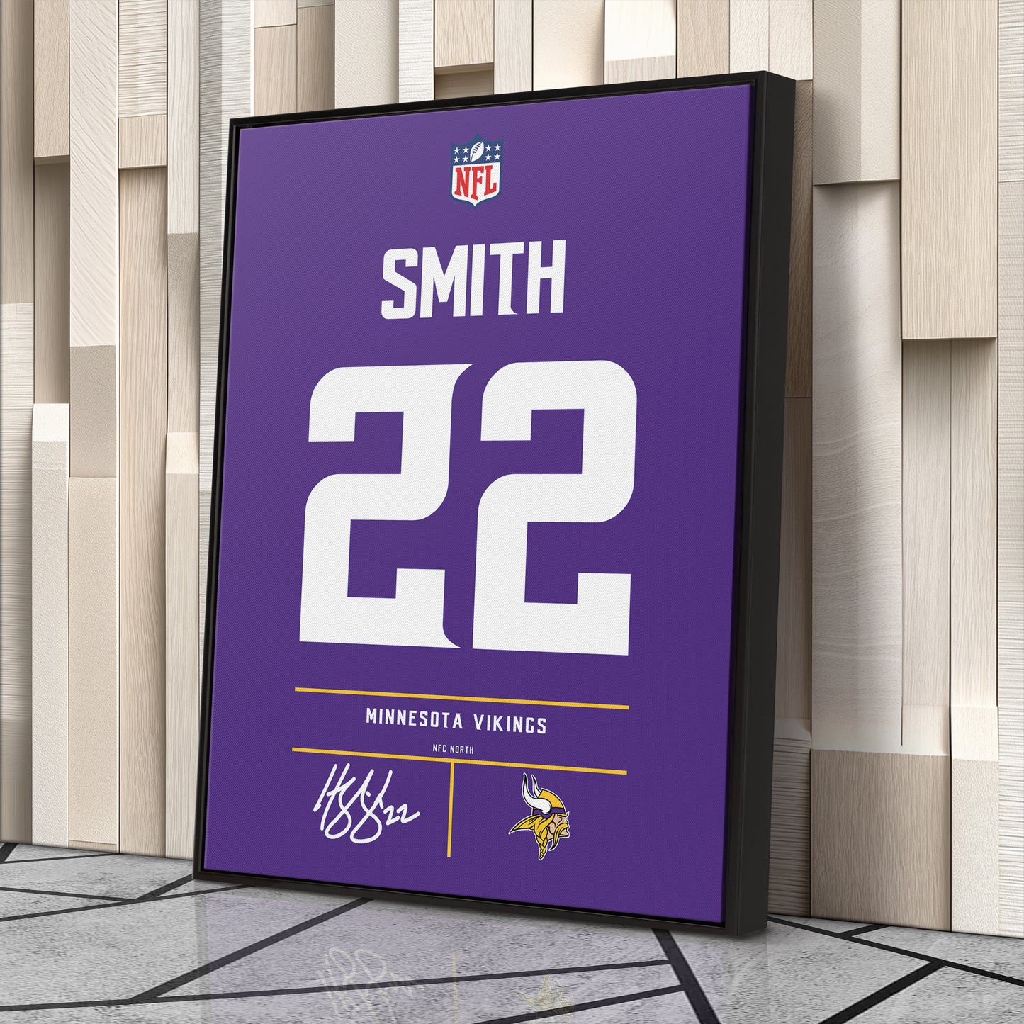Harrison Smith Minnesota Vikings Jersey Canvas Wall Art
