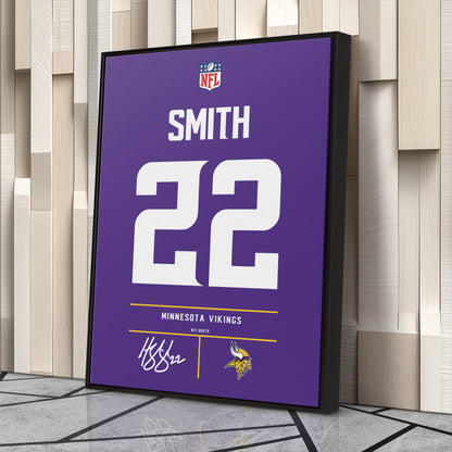 Harrison Smith Minnesota Vikings Jersey Canvas Wall Art
